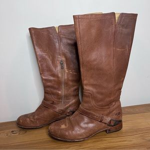 Ugg Leather Channing Riding Boots